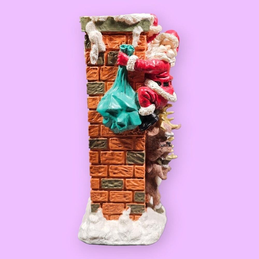 House of Lloyd Up The Chimney Matchstick Holder Christmas Around the World -1996